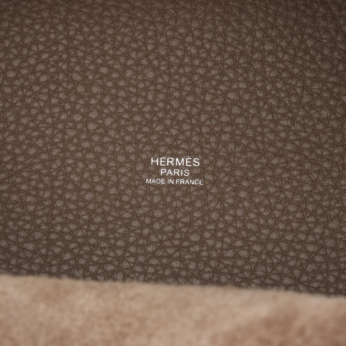 ピコタンロックPM エトゥープ ハンドバッグ トリヨンクレマンス グレーブラウン シルバー金具 U刻印 エルメス バッグ HERMES