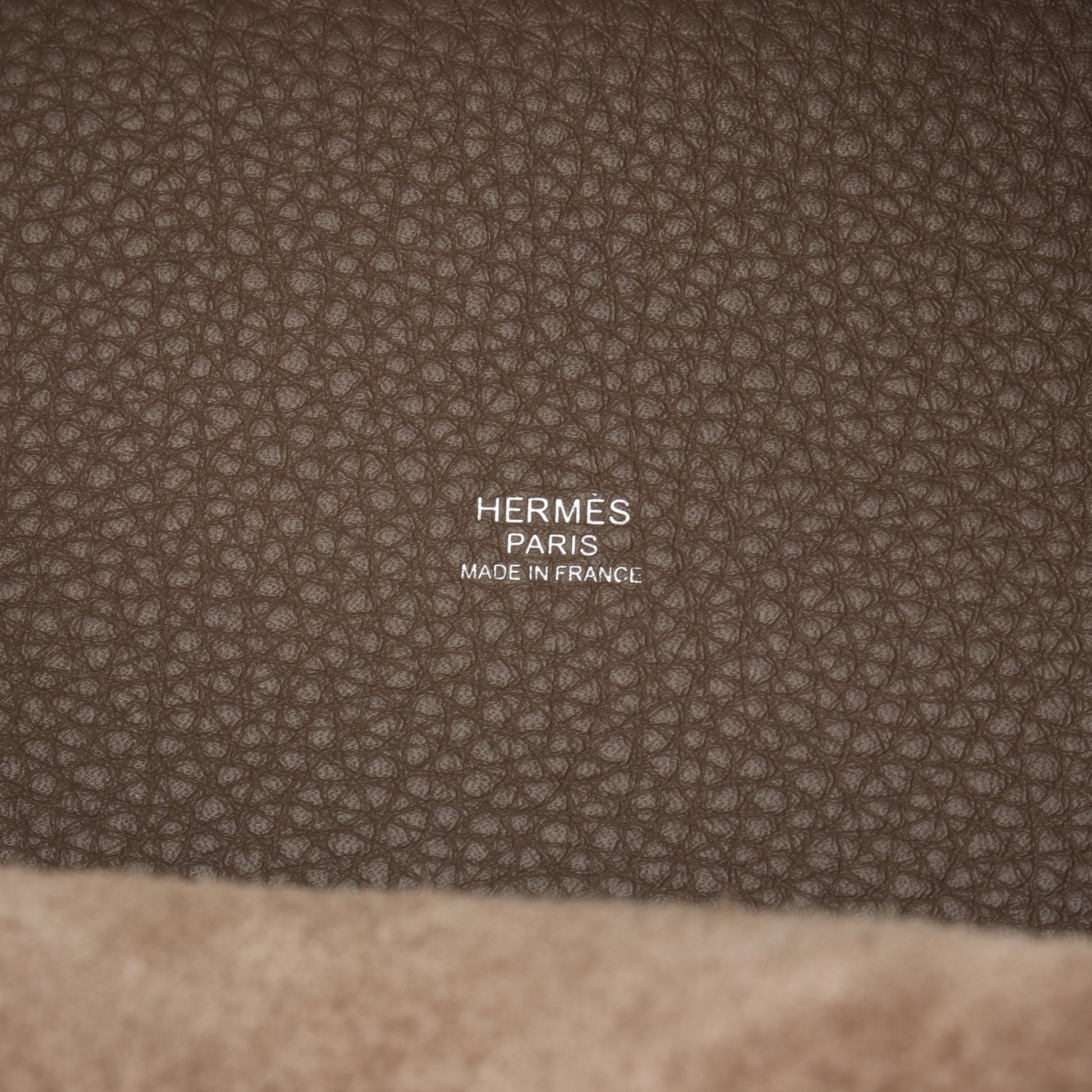ピコタンロックPM エトゥープ ハンドバッグ トリヨンクレマンス グレーブラウン シルバー金具 U刻印 エルメス バッグ HERMES