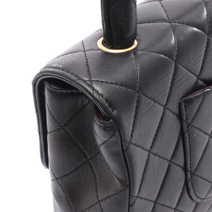 マトラッセ 親子バッグ ハンドバッグ ラムスキン ブラック ゴールド金具 シャネル バッグ CHANEL