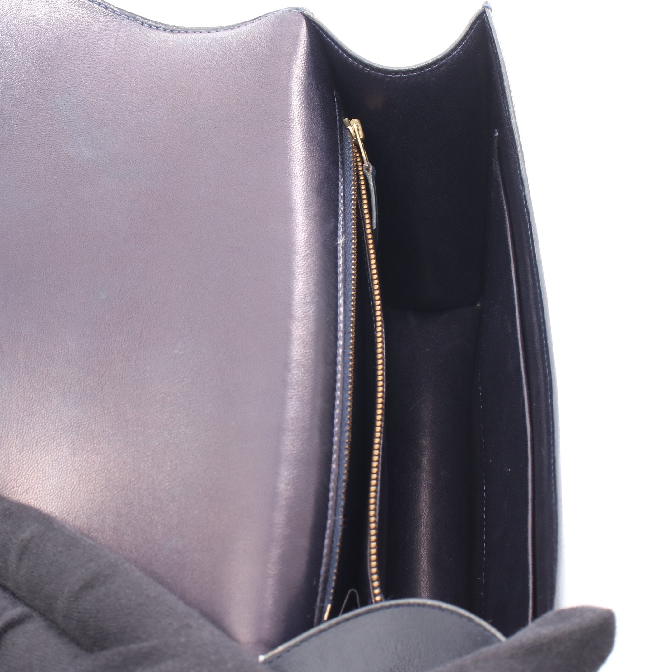 コンスタンス23 ブルーインディゴ ショルダーバッグ ボックスカーフ