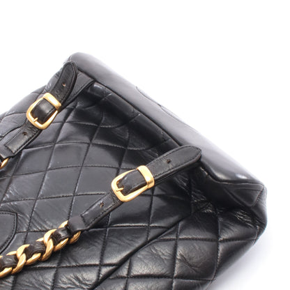 マトラッセ バックパック リュックサック ラムスキン ブラック ゴールド金具 シャネル バッグ CHANEL