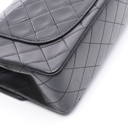 マトラッセ Wフラップ Wチェーンショルダーバッグ ラムスキン ブラック ゴールド金具 シャネル バッグ CHANEL