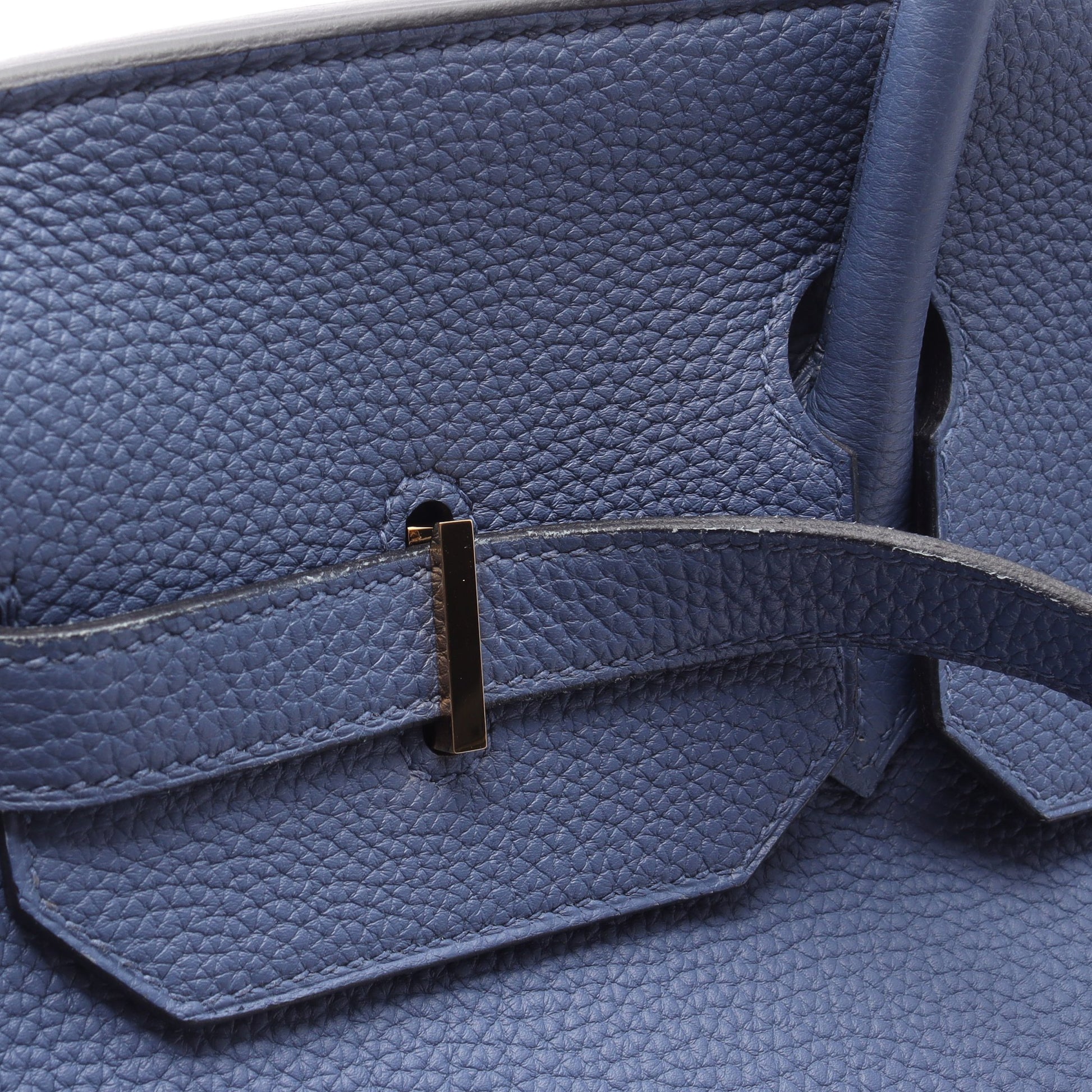 バーキン40 ハンドバッグ トゴ ブルー ゴールド金具 C刻印 エルメス バッグ HERMES