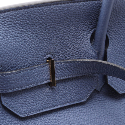 バーキン40 ハンドバッグ トゴ ブルー ゴールド金具 C刻印 エルメス バッグ HERMES