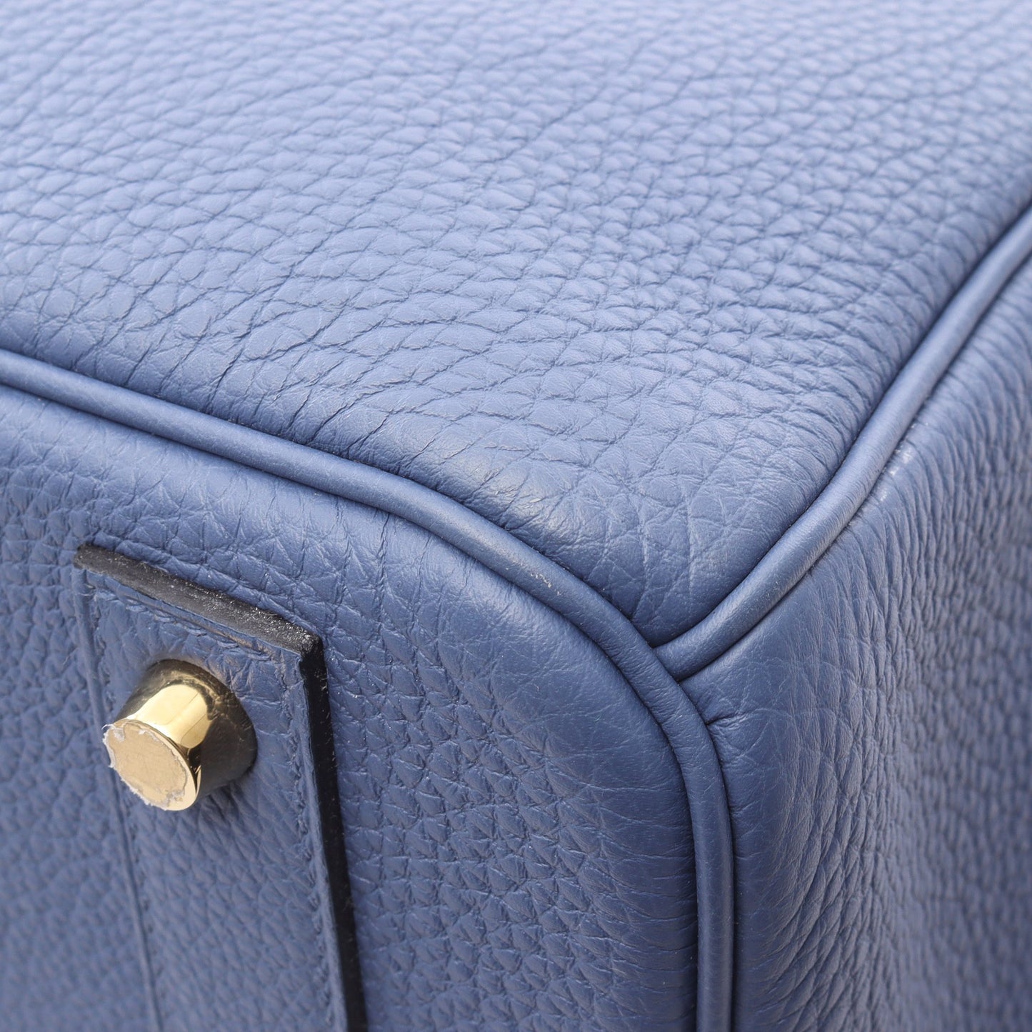 バーキン40 ハンドバッグ トゴ ブルー ゴールド金具 C刻印 エルメス バッグ HERMES