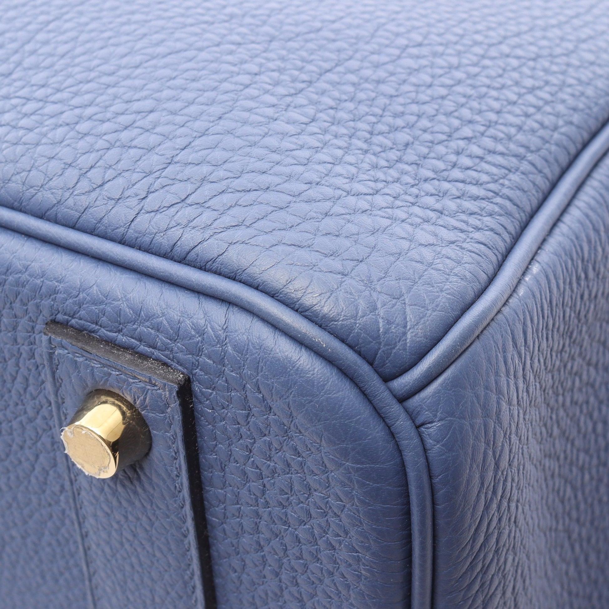 バーキン40 ハンドバッグ トゴ ブルー ゴールド金具 C刻印 エルメス バッグ HERMES