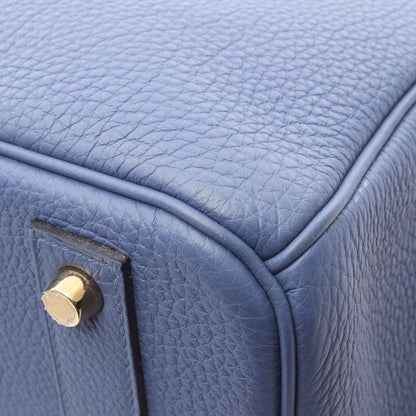 バーキン40 ハンドバッグ トゴ ブルー ゴールド金具 C刻印 エルメス バッグ HERMES