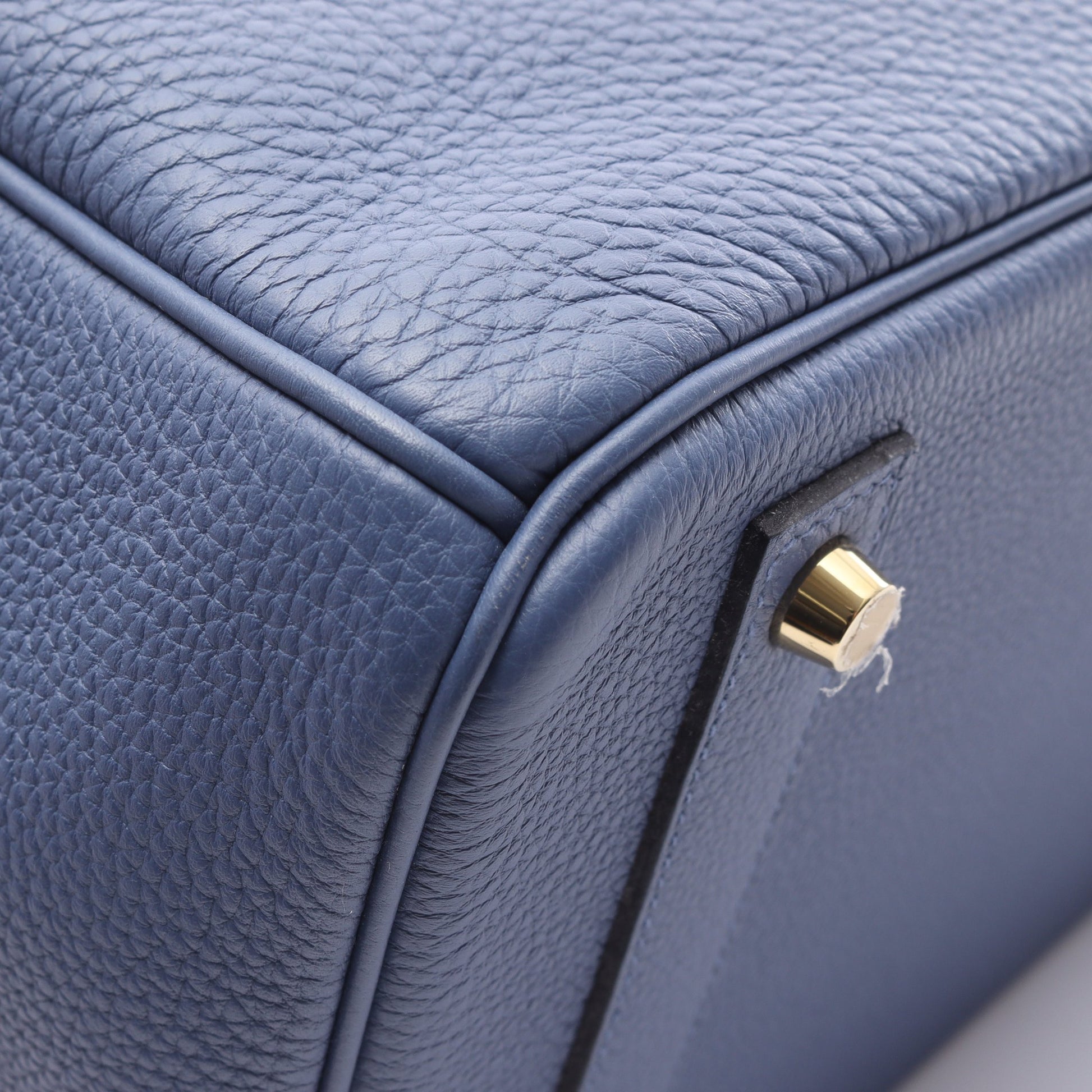 バーキン40 ハンドバッグ トゴ ブルー ゴールド金具 C刻印 エルメス バッグ HERMES