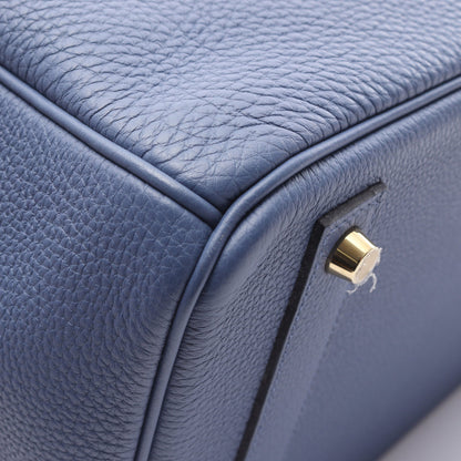 バーキン40 ハンドバッグ トゴ ブルー ゴールド金具 C刻印 エルメス バッグ HERMES