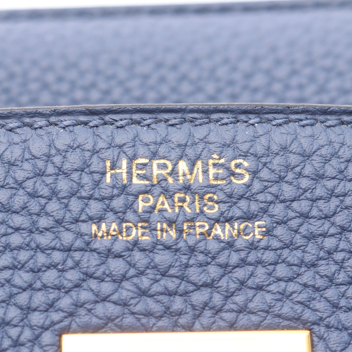 バーキン40 ハンドバッグ トゴ ブルー ゴールド金具 C刻印 エルメス バッグ HERMES