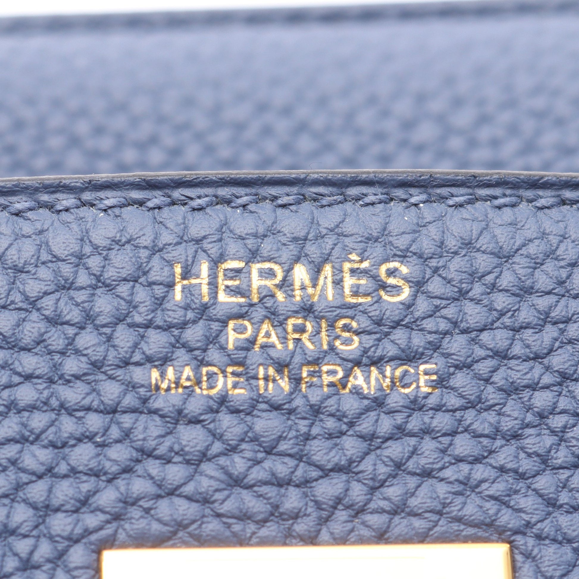 バーキン40 ハンドバッグ トゴ ブルー ゴールド金具 C刻印 エルメス バッグ HERMES