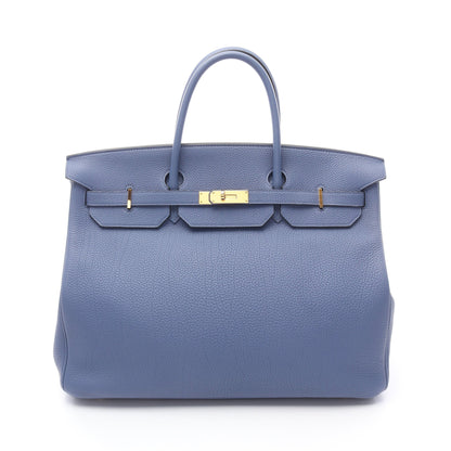 バーキン40 ハンドバッグ トゴ ブルー ゴールド金具 C刻印 エルメス バッグ HERMES