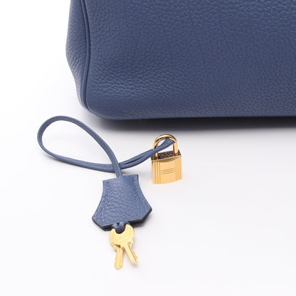 バーキン40 ハンドバッグ トゴ ブルー ゴールド金具 C刻印 エルメス バッグ HERMES