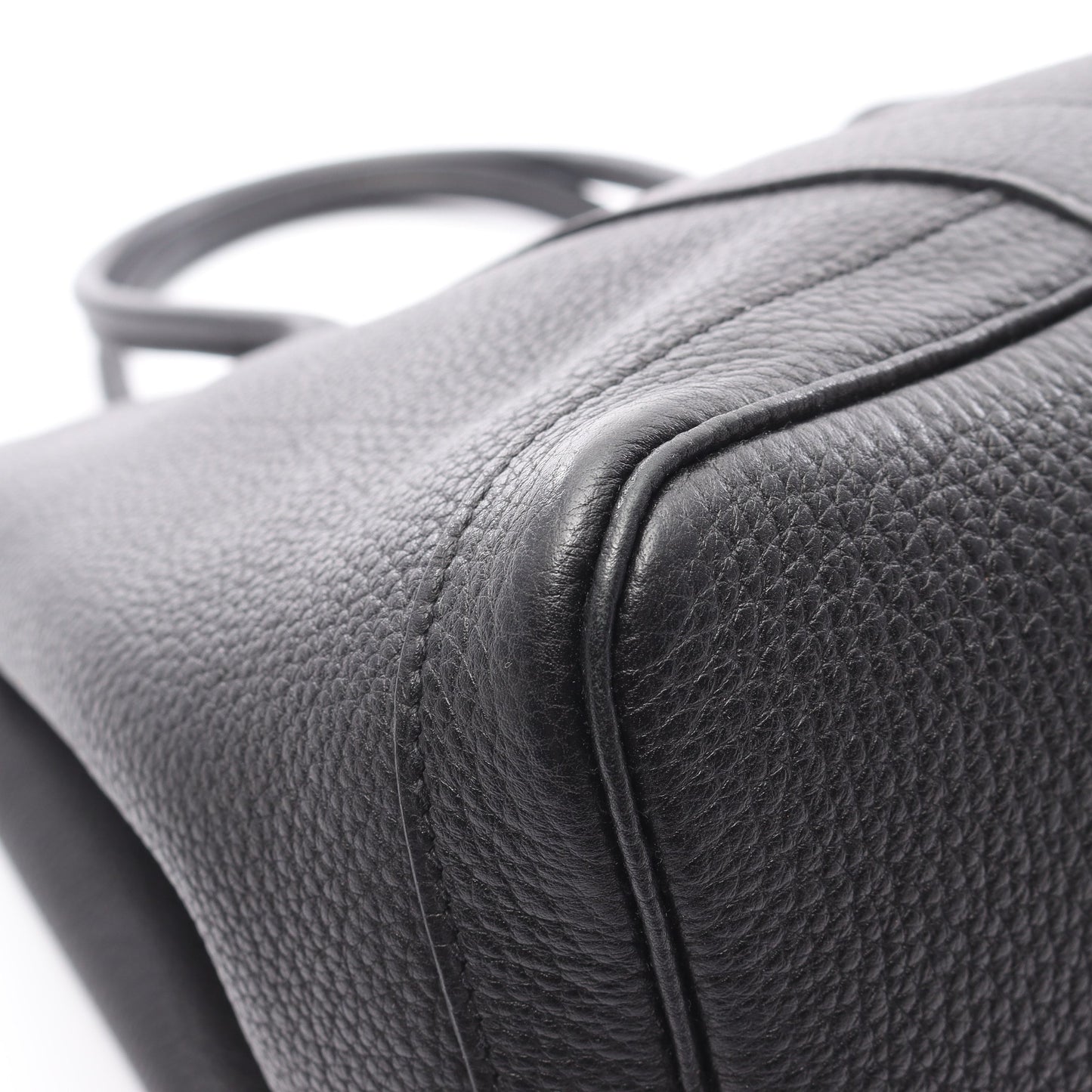 ガーデンパーティPM ハンドバッグ トートバッグ ネゴンダ ブラック シルバー金具 □Q刻印 エルメス バッグ HERMES