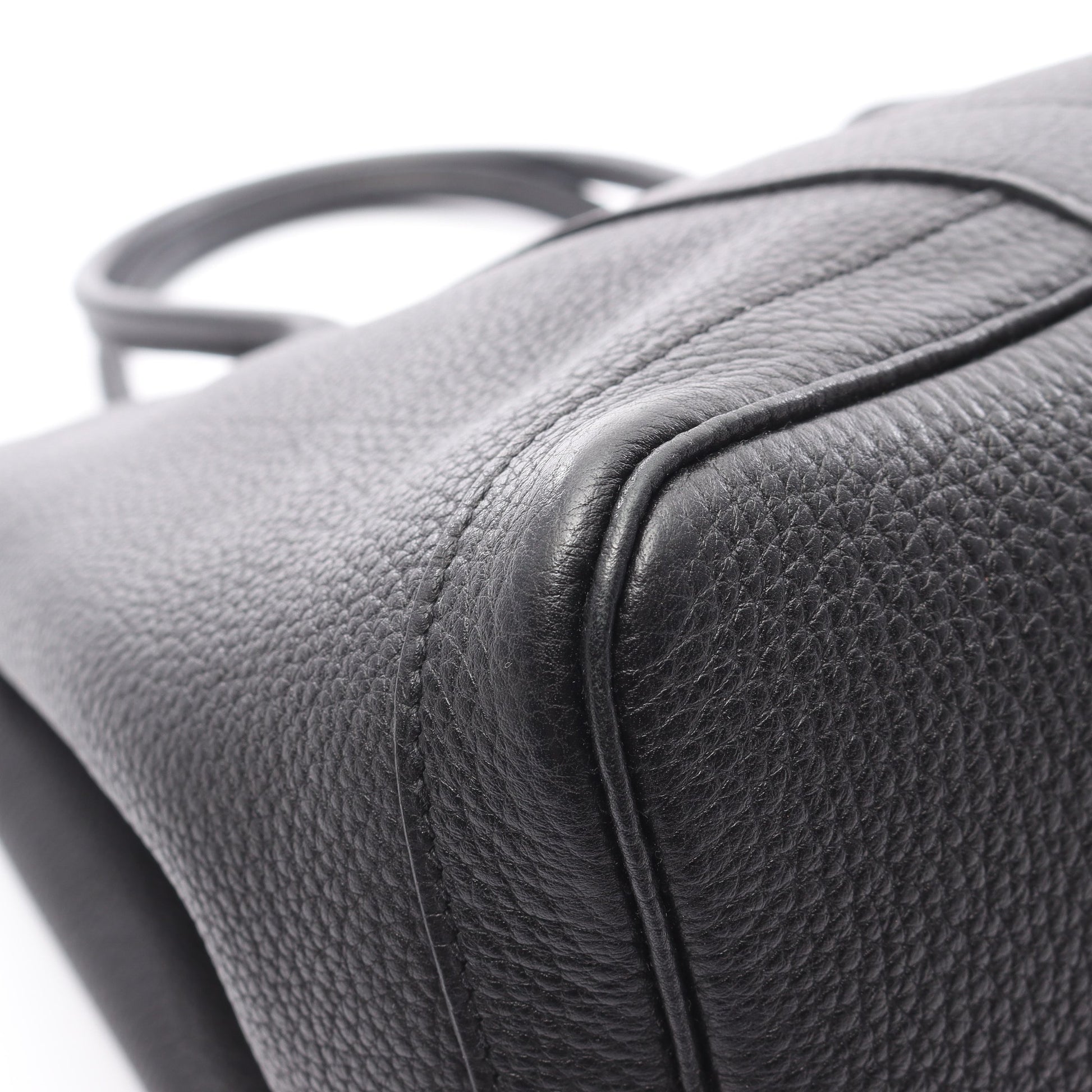 ガーデンパーティPM ハンドバッグ トートバッグ ネゴンダ ブラック シルバー金具 □Q刻印 エルメス バッグ HERMES