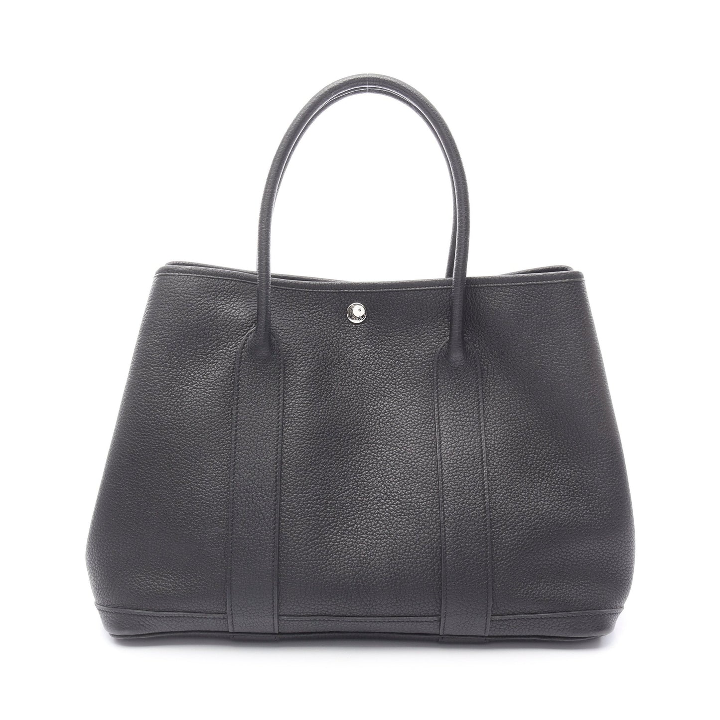 ガーデンパーティPM ハンドバッグ トートバッグ ネゴンダ ブラック シルバー金具 □Q刻印 エルメス バッグ HERMES