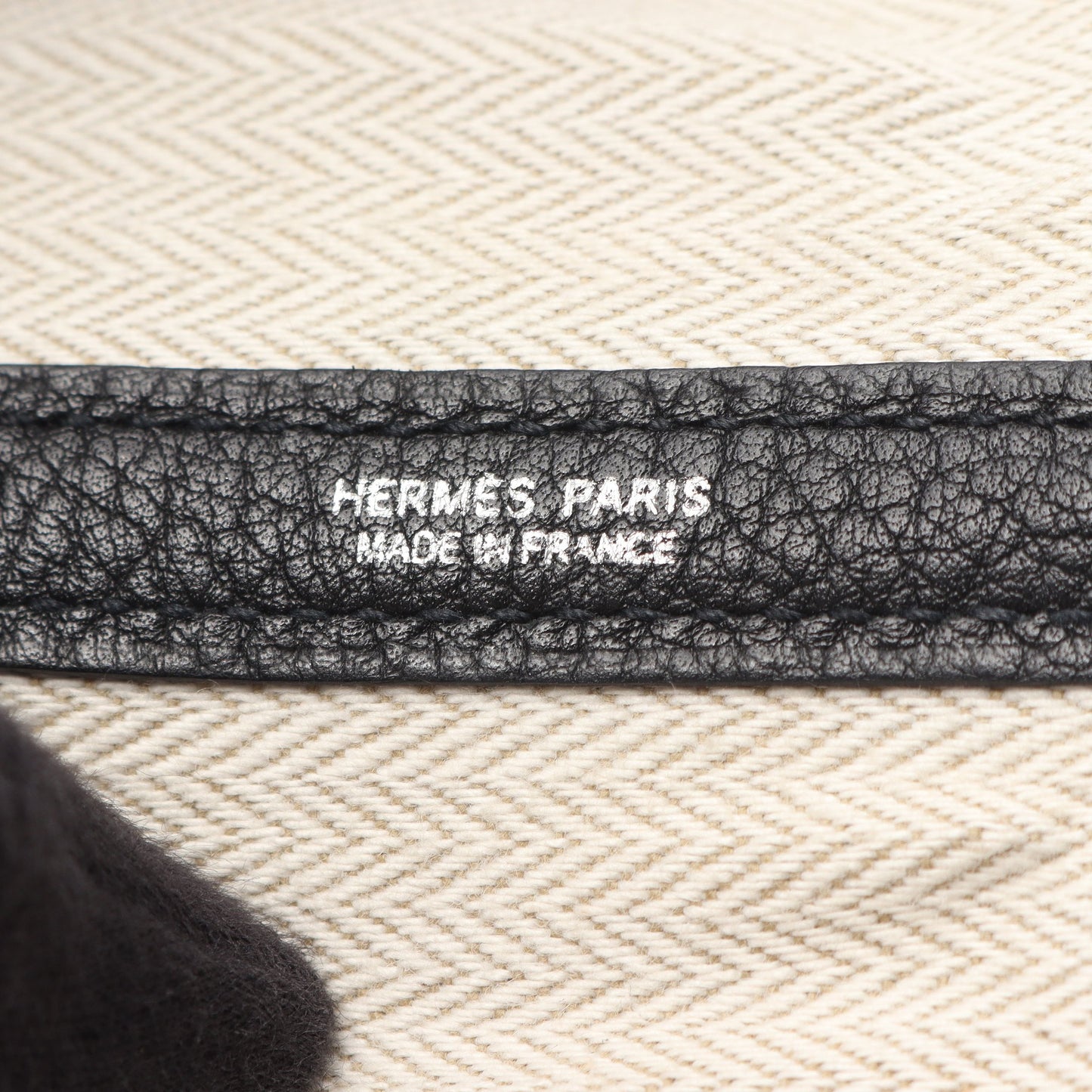 ガーデンパーティPM ハンドバッグ トートバッグ ネゴンダ ブラック シルバー金具 □Q刻印 エルメス バッグ HERMES