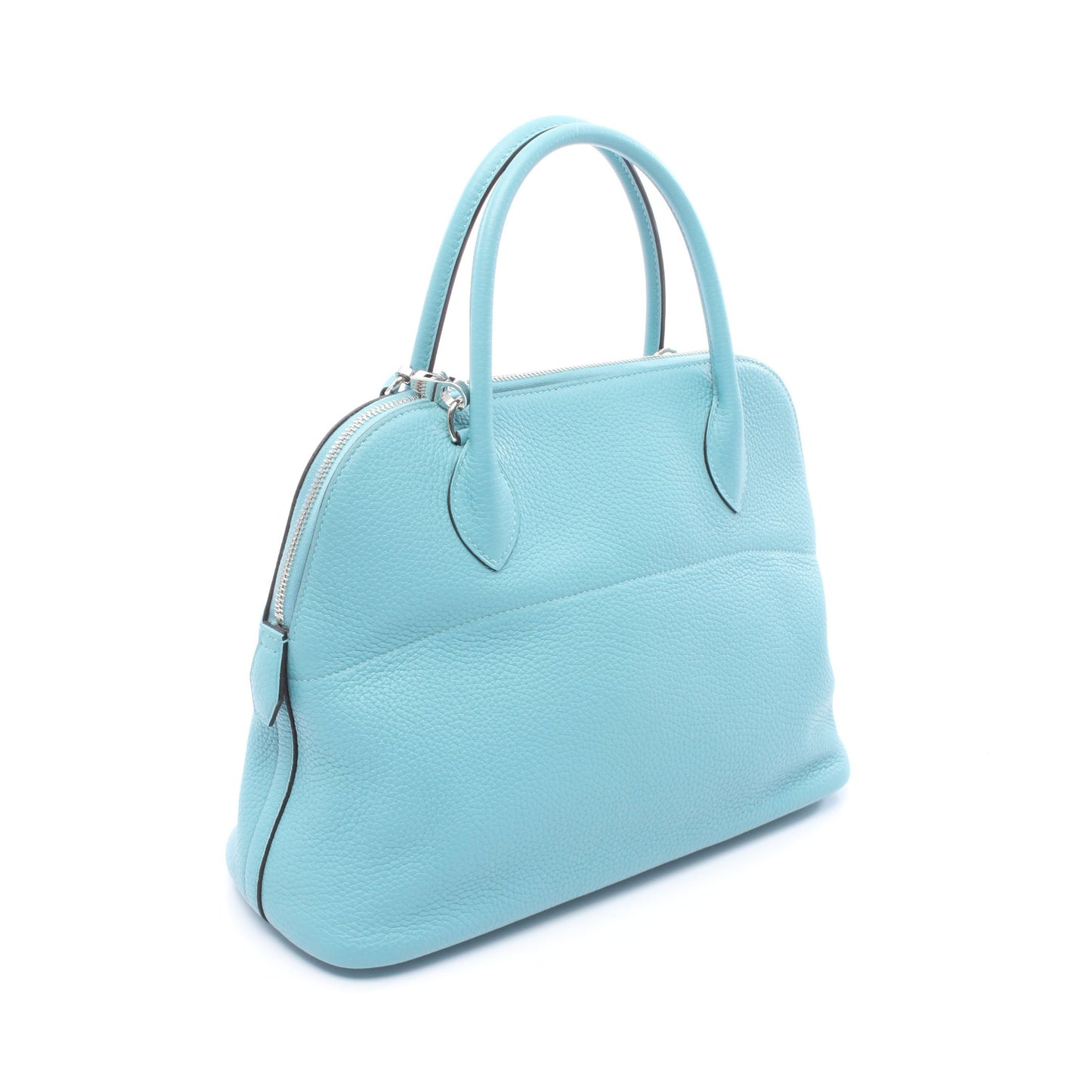 ボリード31 ブルーサンシール ハンドバッグ トリヨンクレマンス ライトブルー シルバー金具 2WAY X刻印 エルメス バッグ HERMES