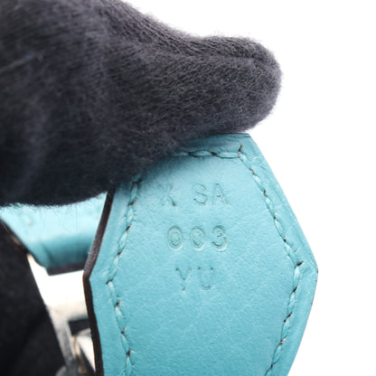 ボリード31 ブルーサンシール ハンドバッグ トリヨンクレマンス ライトブルー シルバー金具 2WAY X刻印 エルメス バッグ HERMES