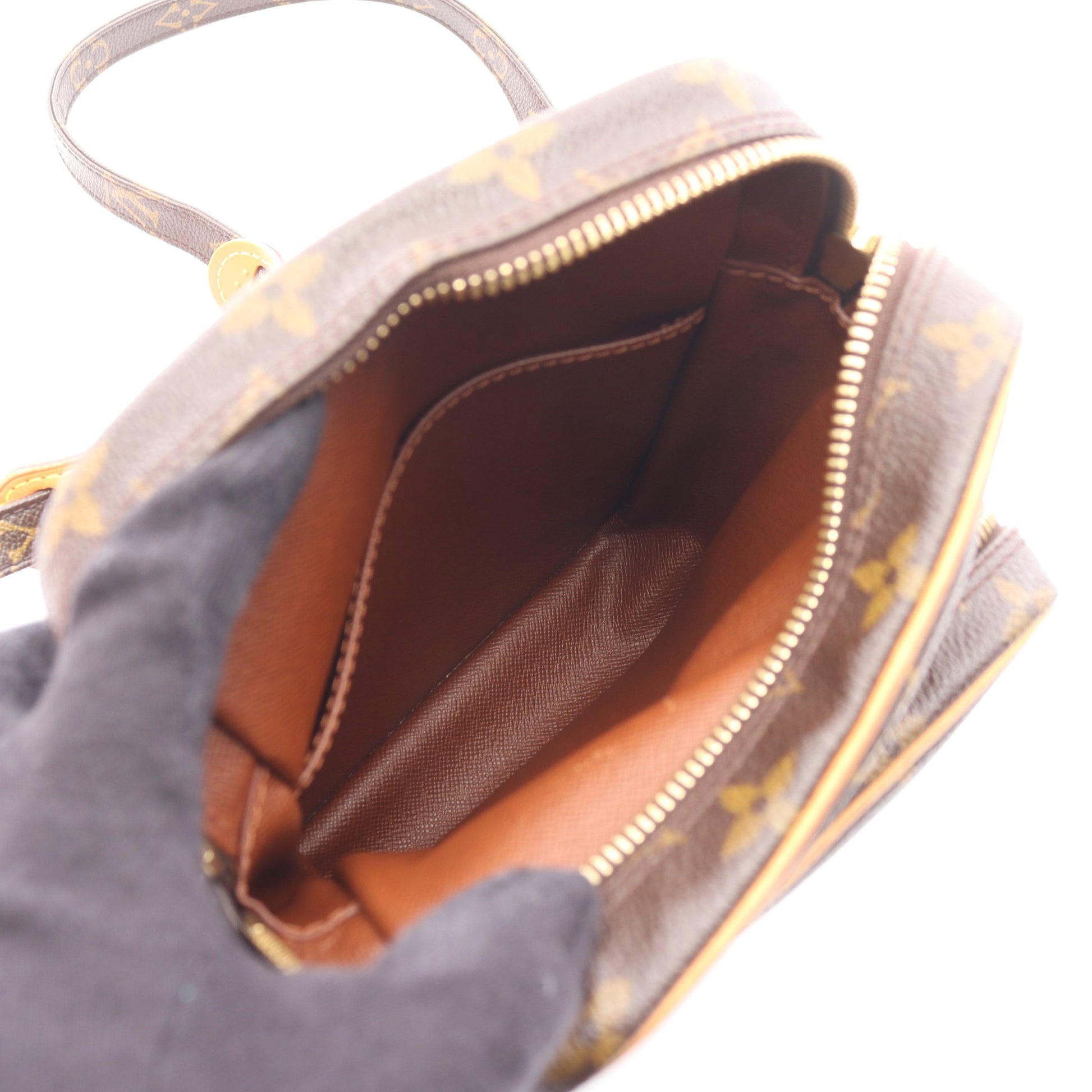 アマゾン モノグラム ショルダーバッグ PVC レザー ブラウン ルイヴィトン バッグ LOUIS VUITTON