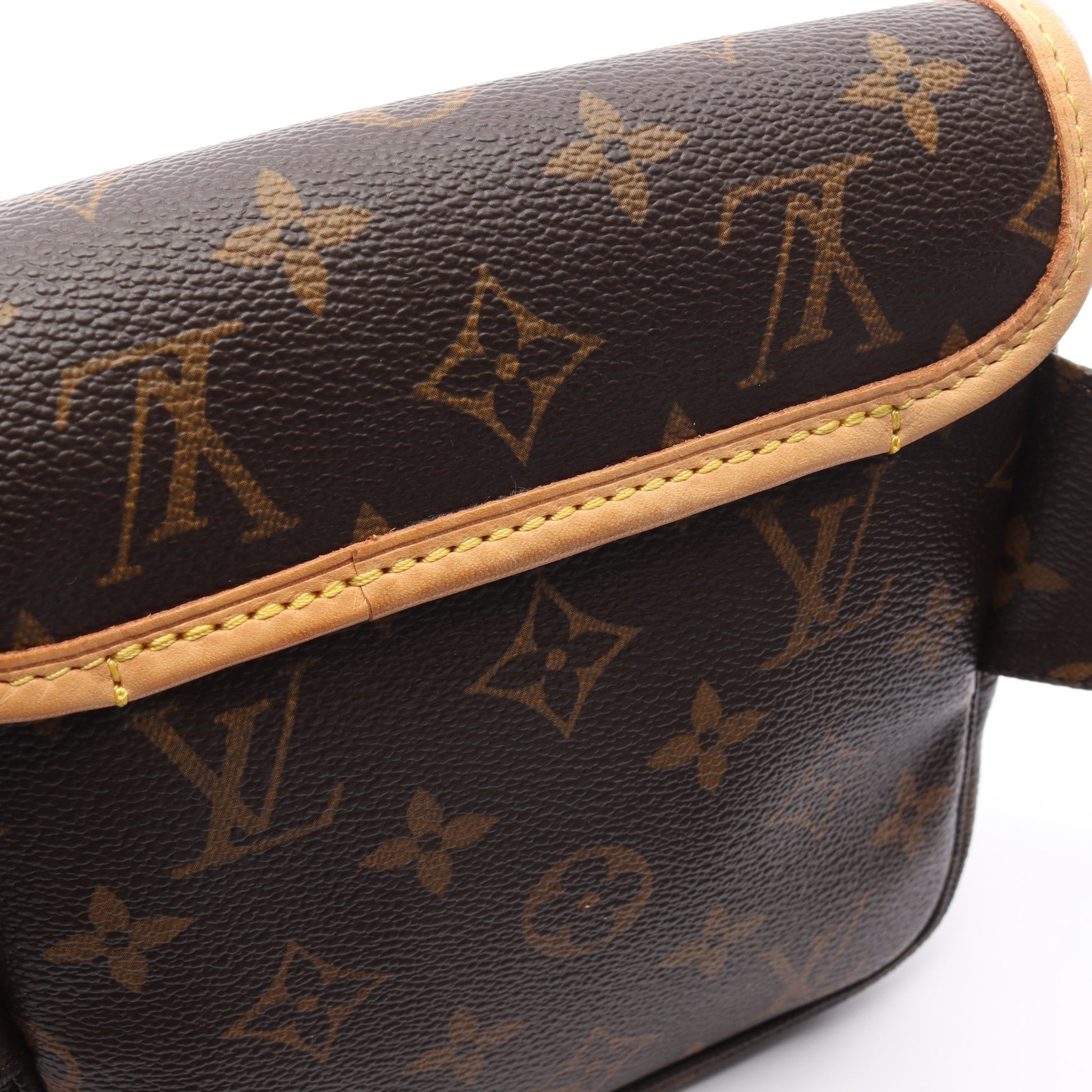 バムバッグ ボスフォール モノグラム ボディバッグ ウエストバッグ PVC レザー ブラウン ルイヴィトン バッグ LOUIS VUITTON