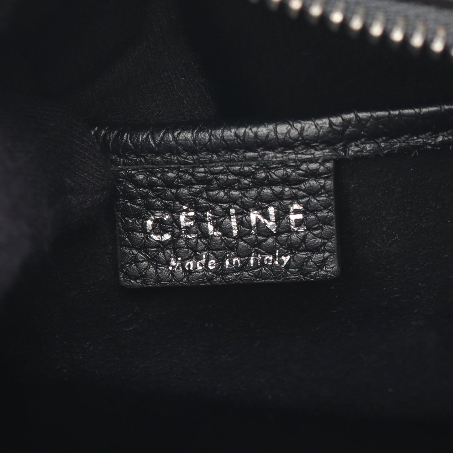ラゲージ ナノショッパー ハンドバッグ レザー ブラック 2WAY セリーヌ バッグ CELINE