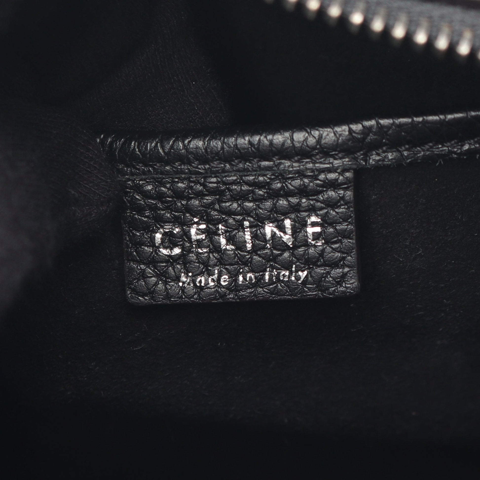 ラゲージ ナノショッパー ハンドバッグ レザー ブラック 2WAY セリーヌ バッグ CELINE
