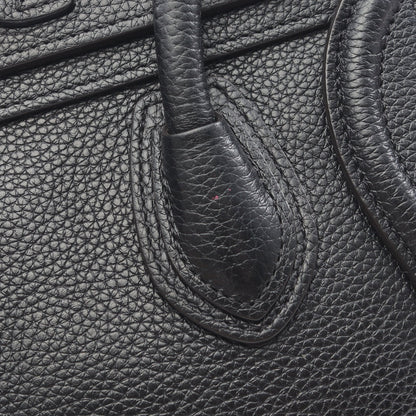 ラゲージ ナノショッパー ハンドバッグ レザー ブラック 2WAY セリーヌ バッグ CELINE