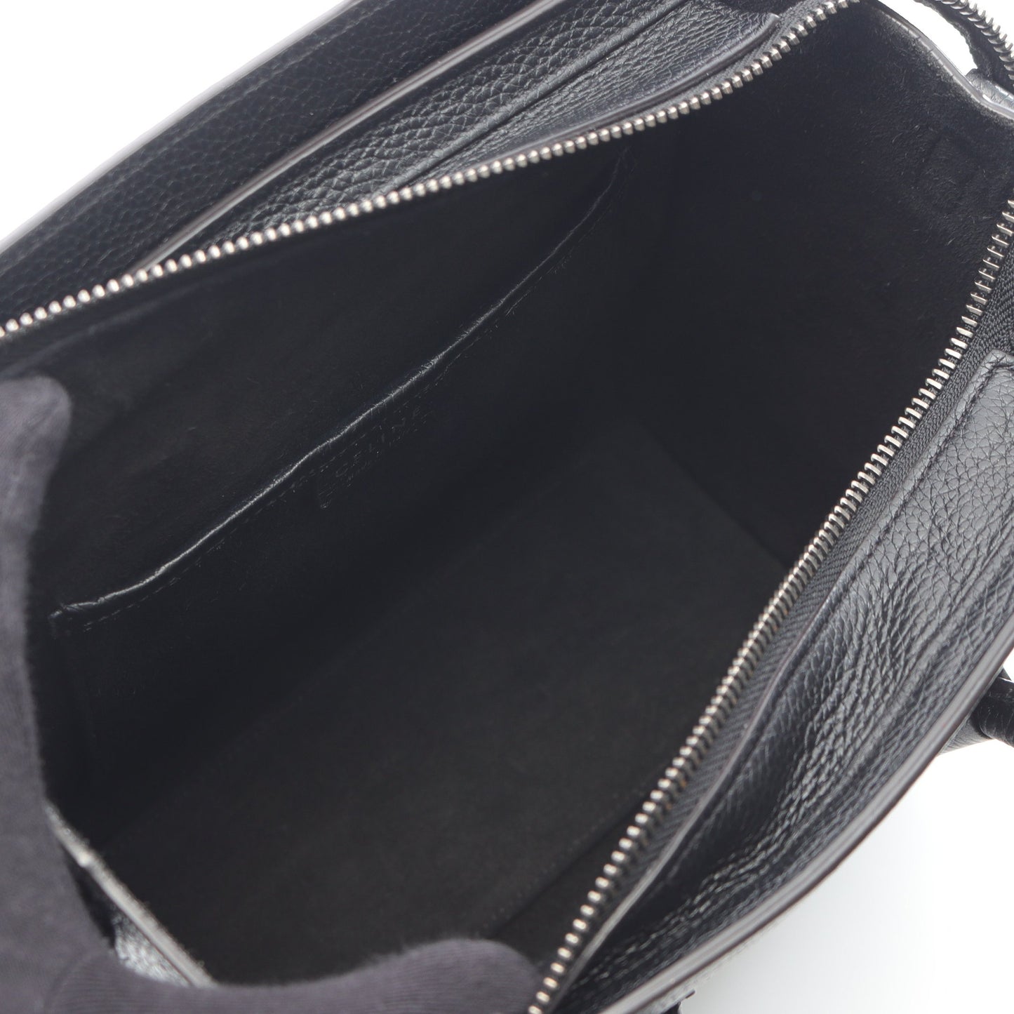 ラゲージ ナノショッパー ハンドバッグ レザー ブラック 2WAY セリーヌ バッグ CELINE