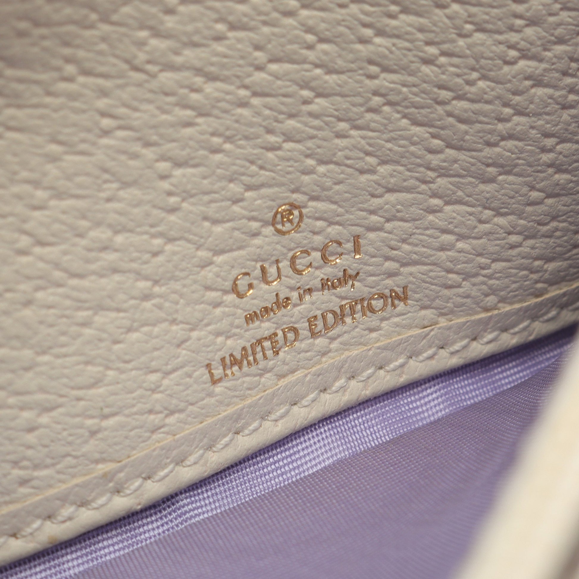 GGマーモント フローラ ショルダーウォレット キャンバス レザー オフホワイト マルチカラー グッチ バッグ GUCCI