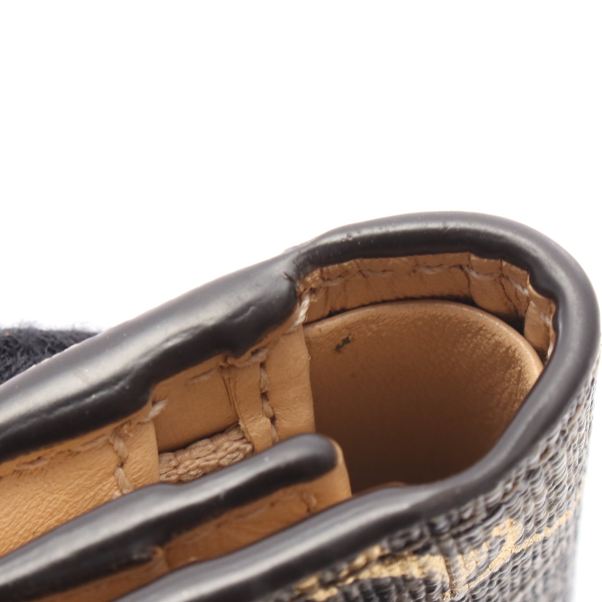 GGスプリーム ホースビットプリント 二つ折り財布 PVC ベージュ ゴールド グッチ 財布・小物 GUCCI