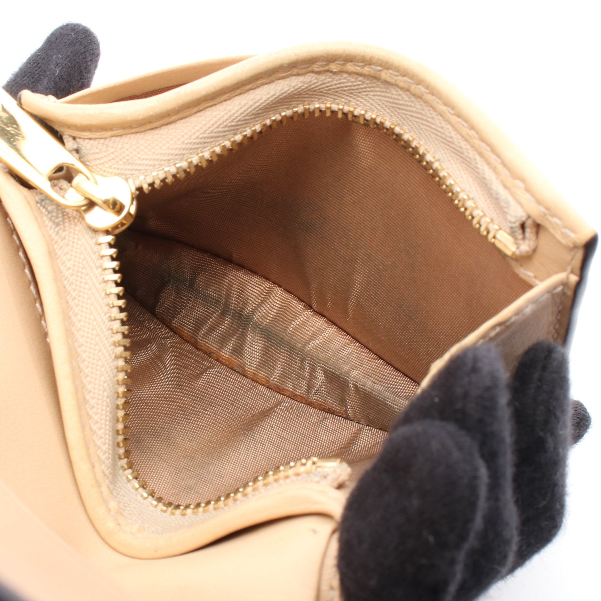 GGスプリーム ホースビットプリント 二つ折り財布 PVC ベージュ ゴールド グッチ 財布・小物 GUCCI
