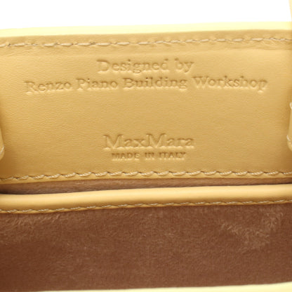 ホイットニー ナノ ハンドバッグ レザー ライトイエロー 2WAY マックスマーラ バッグ Max Mara