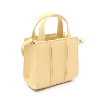 ホイットニー ナノ ハンドバッグ レザー ライトイエロー 2WAY マックスマーラ バッグ Max Mara
