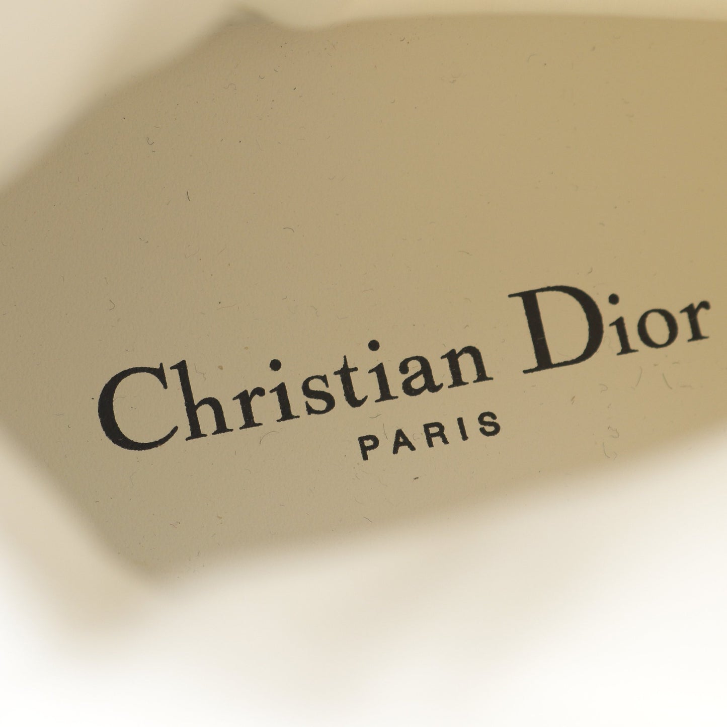 ブーツ レザー ファブリック ホワイト クリスチャンディオール シューズ Christian Dior