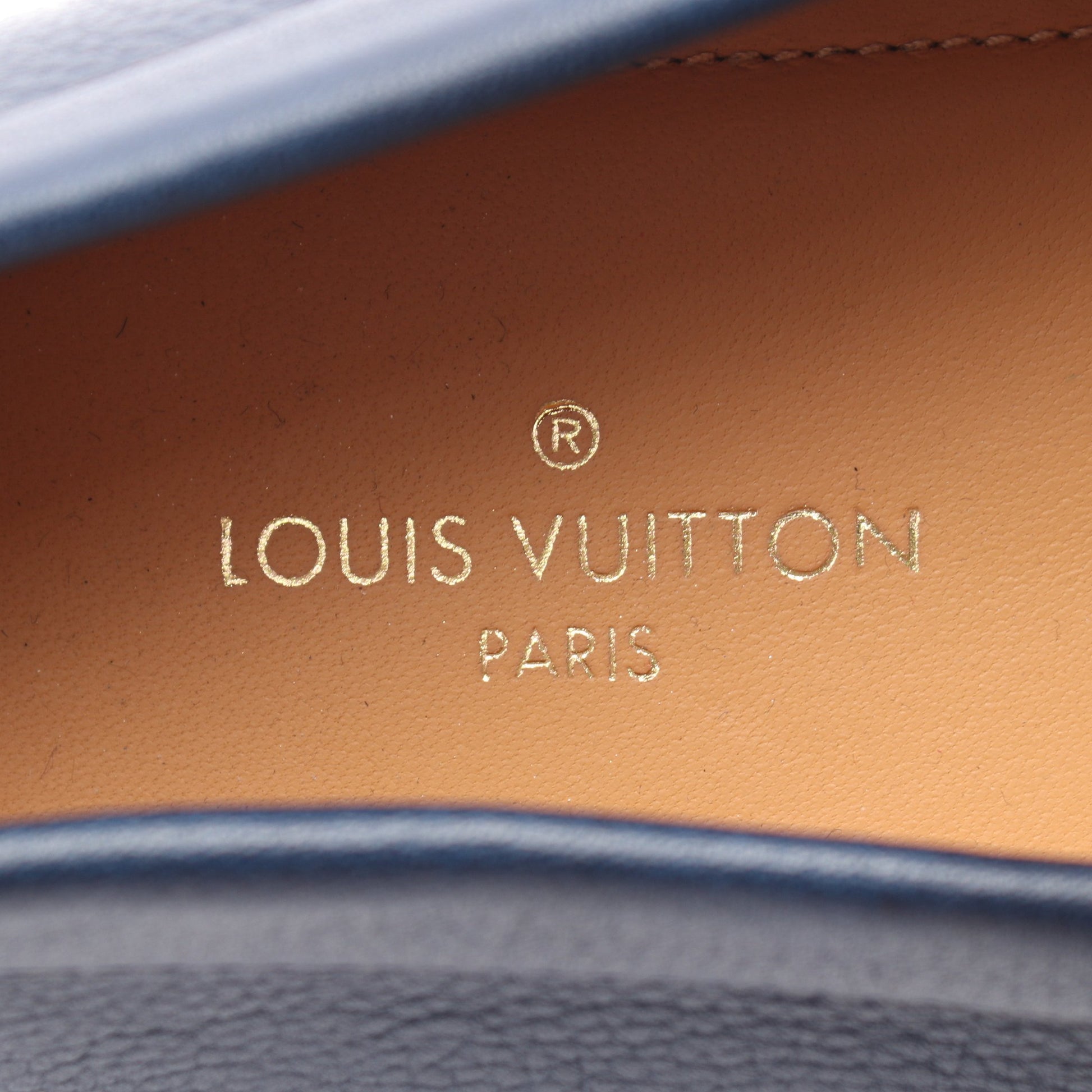 モンテーニュライン ローファー レザー ネイビー ルイヴィトン シューズ LOUIS VUITTON