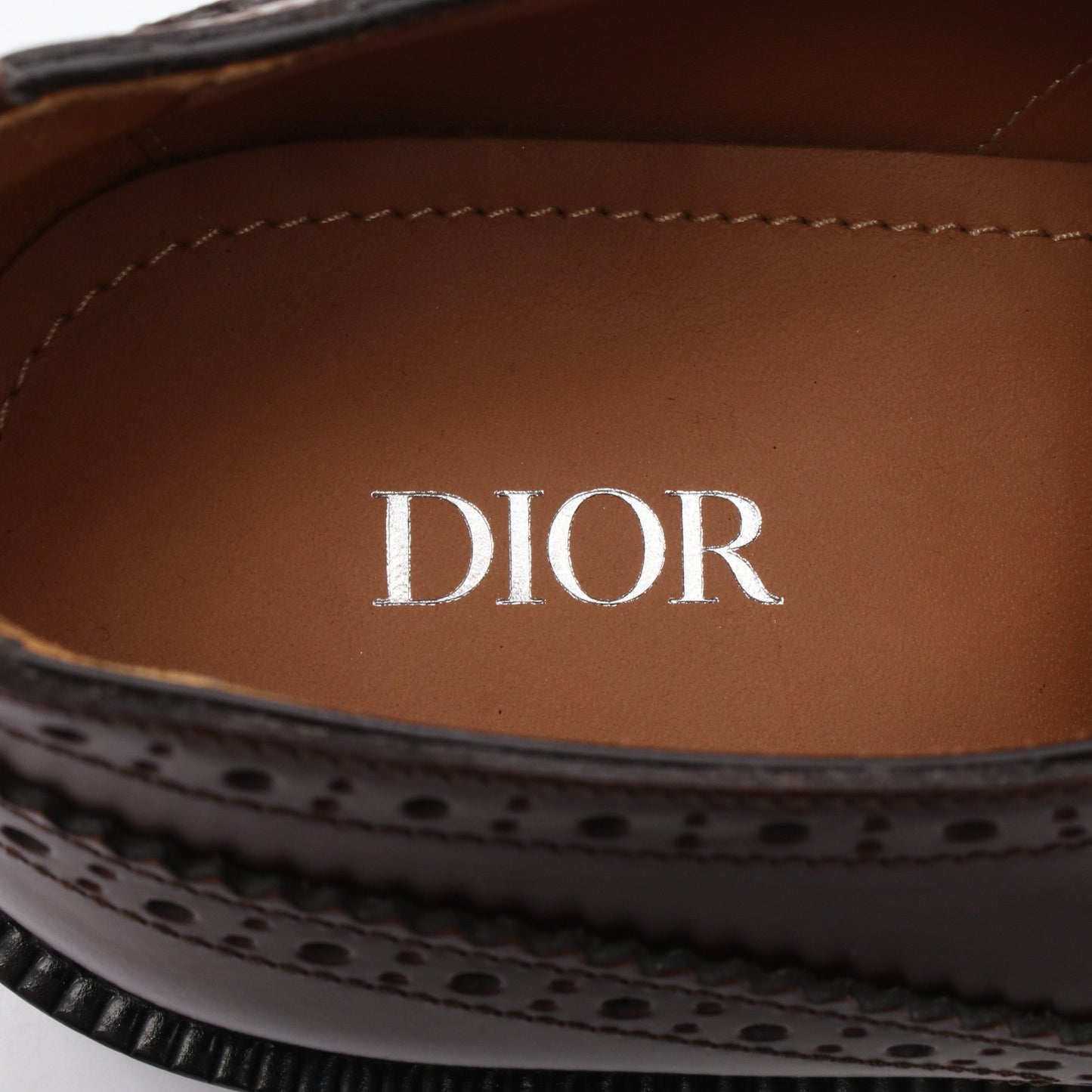 ドレスシューズ レザー ブラウン ディオール シューズ DIOR