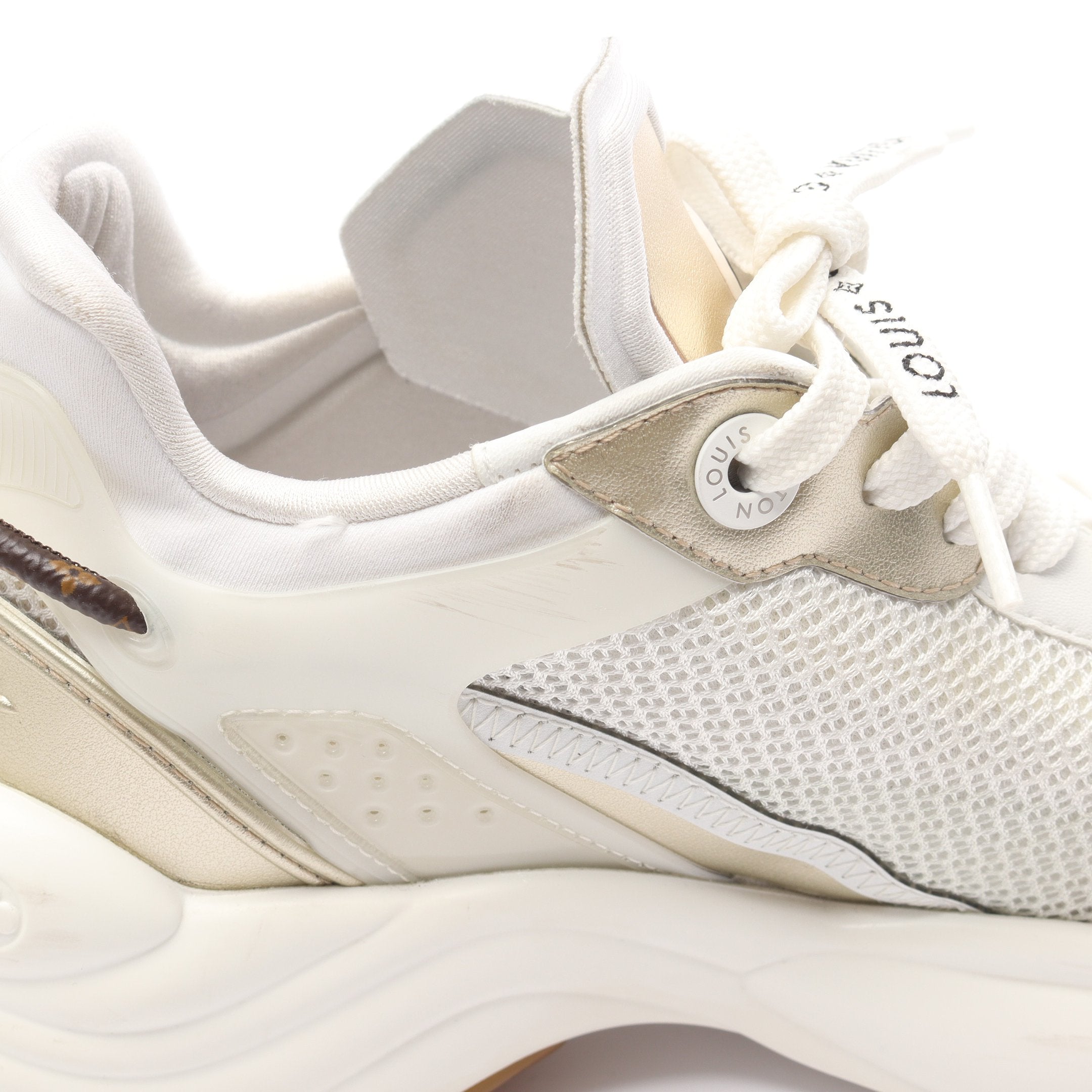 ラン55 スニーカー ファブリック ホワイト ゴールド ルイヴィトン – RECLO