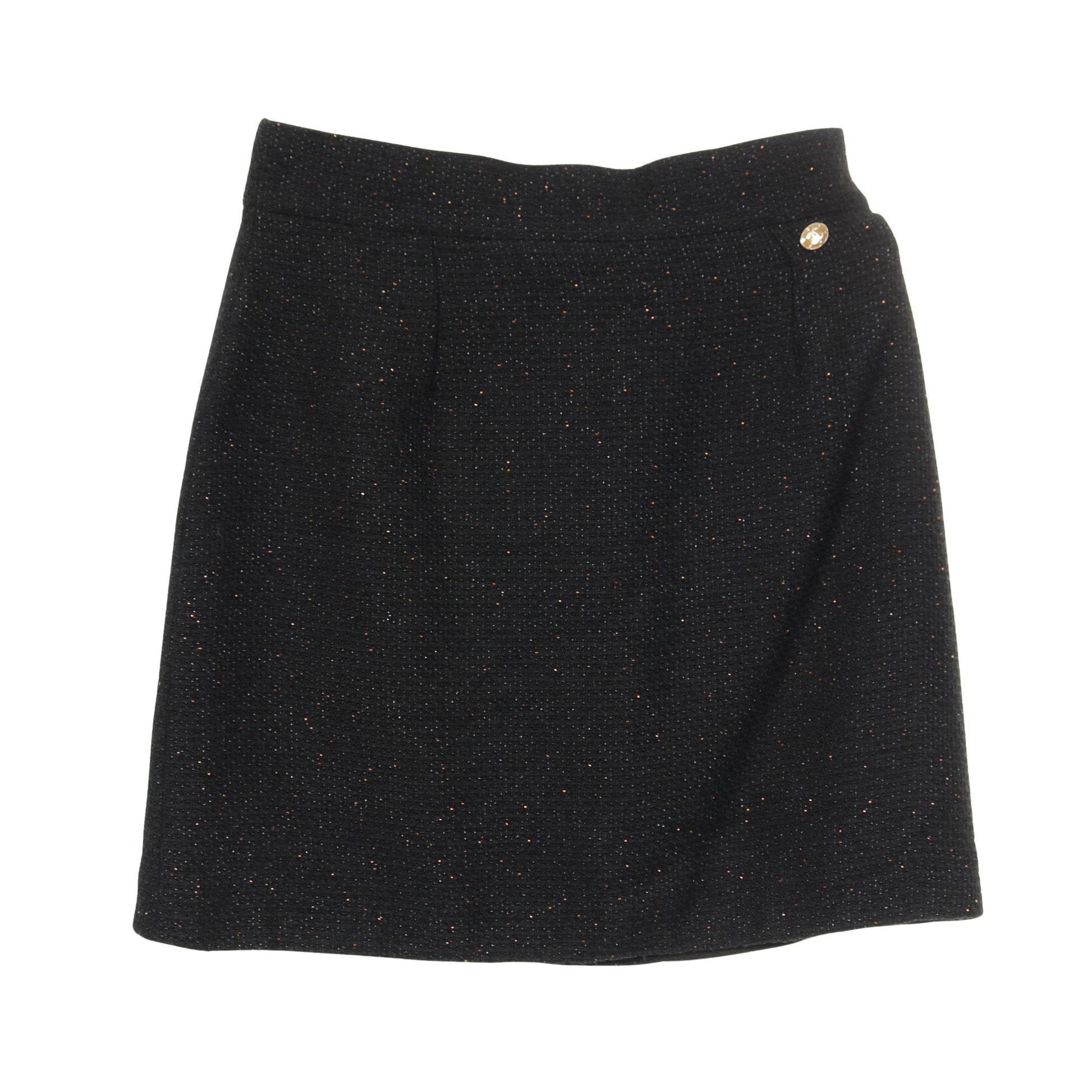 ココマーク スカート ビーズ ウール ブラック シャネル – RECLO 