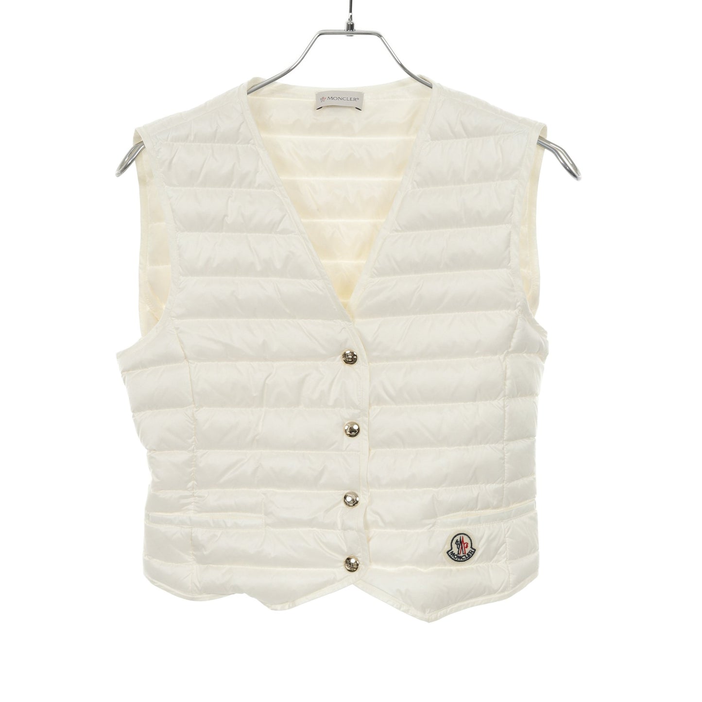 ダウンベスト ナイロン ホワイト モンクレール アウター MONCLER
