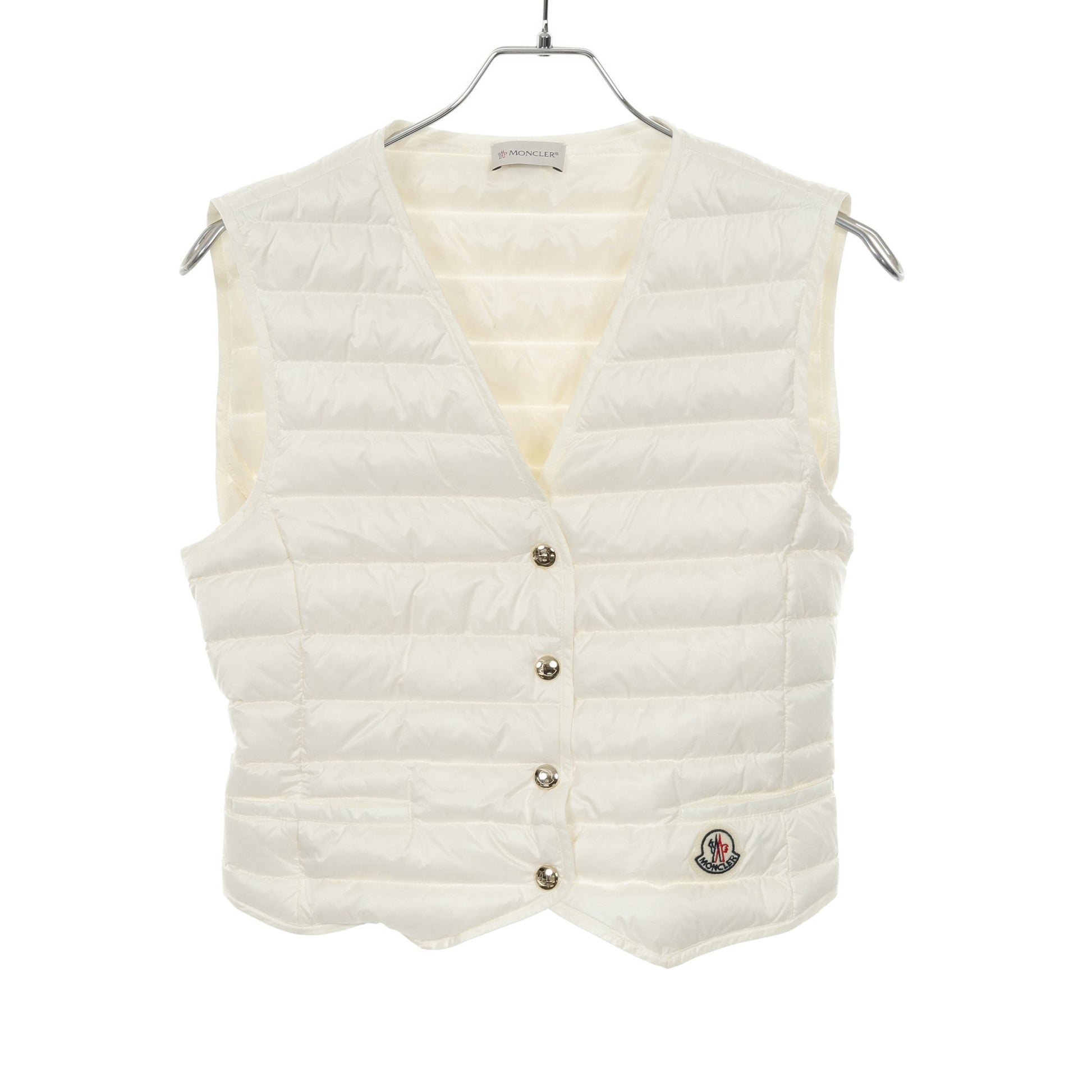 ダウンベスト ナイロン ホワイト モンクレール アウター MONCLER