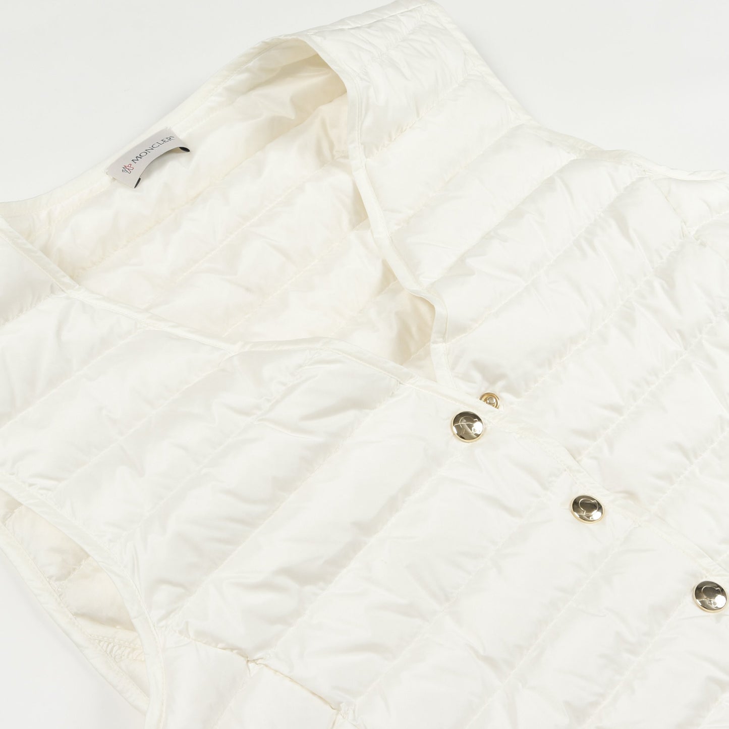 ダウンベスト ナイロン ホワイト モンクレール アウター MONCLER