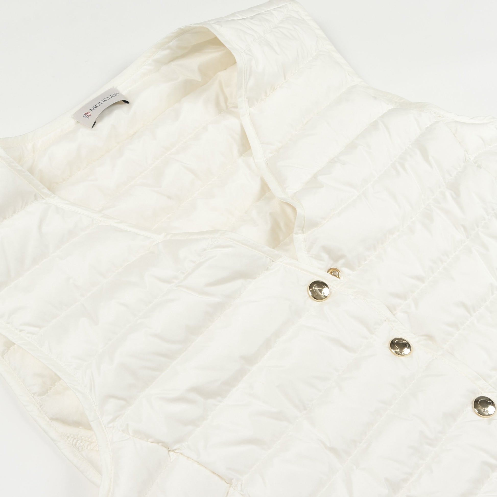 ダウンベスト ナイロン ホワイト モンクレール アウター MONCLER