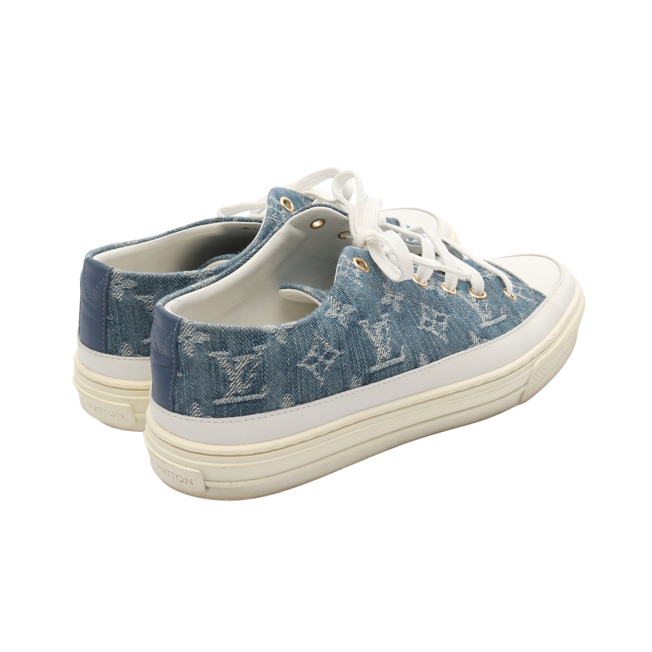 ステラーライン スニーカー デニム ブルー ホワイト ルイヴィトン – RECLO