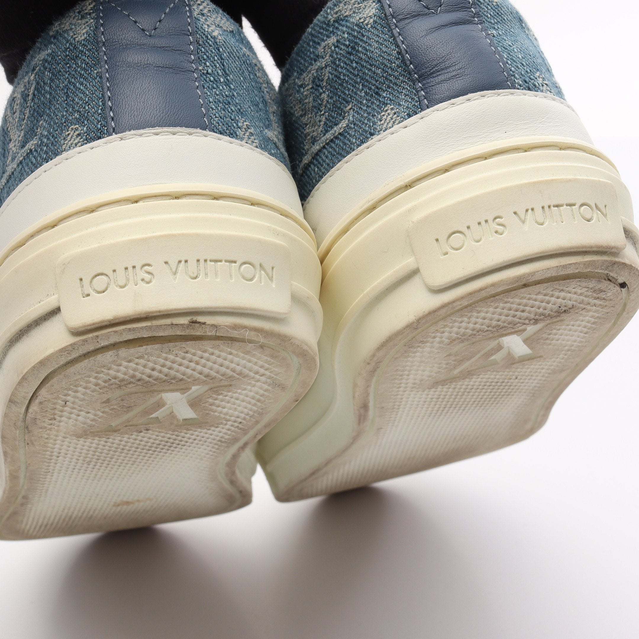 ステラーライン スニーカー デニム ブルー ホワイト ルイヴィトン – RECLO