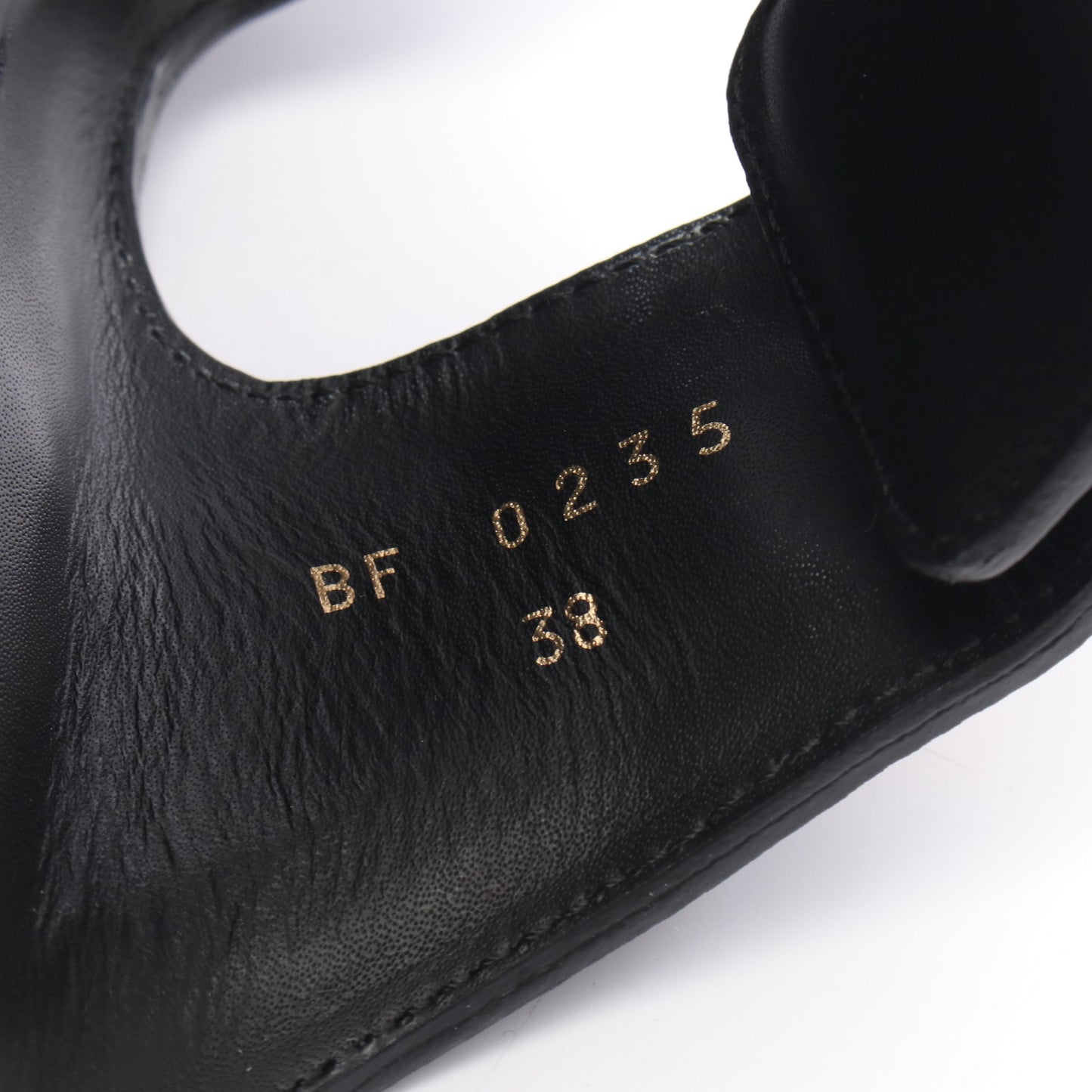 ポリー スライドサンダル レザー ブラック セリーヌ シューズ CELINE