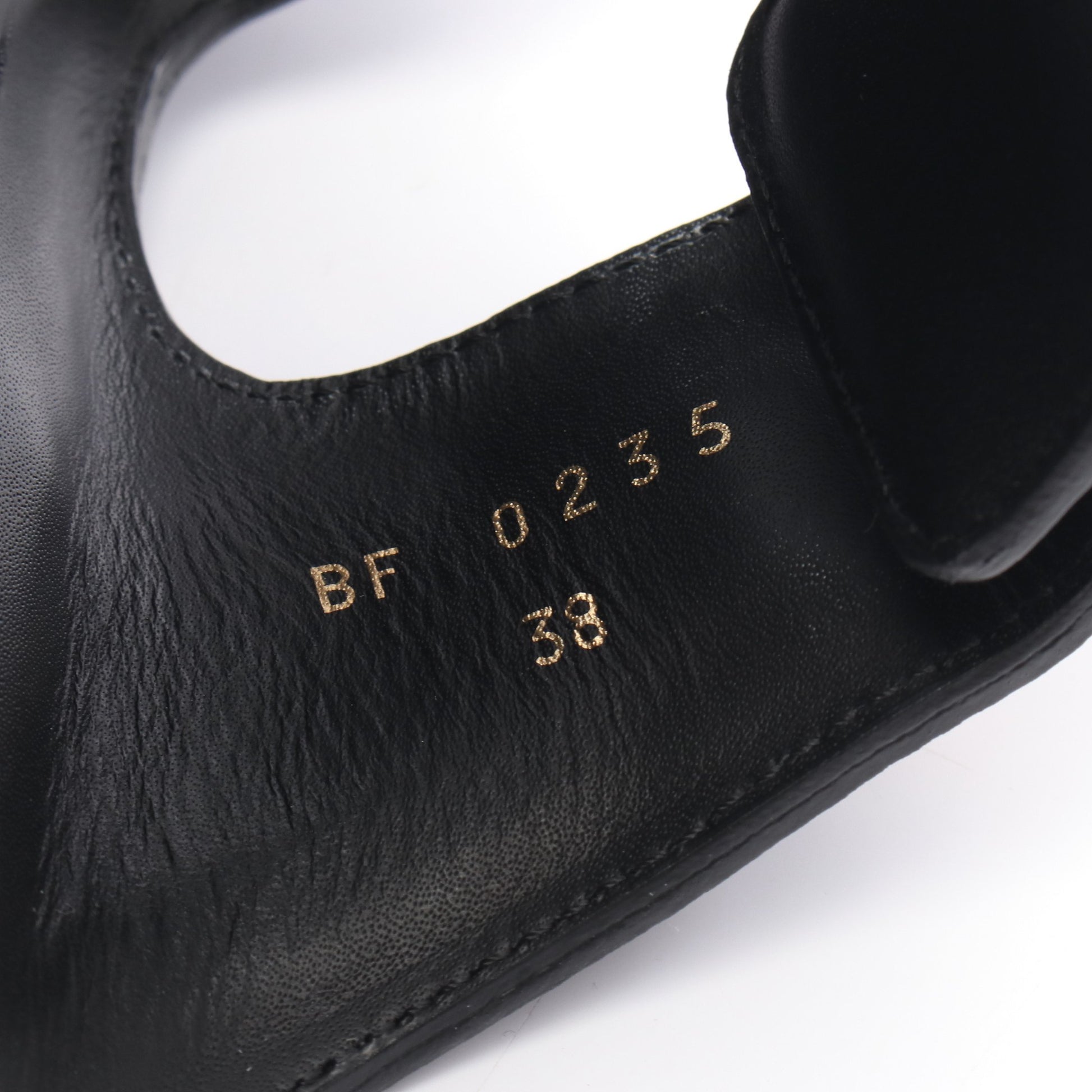 ポリー スライドサンダル レザー ブラック セリーヌ シューズ CELINE