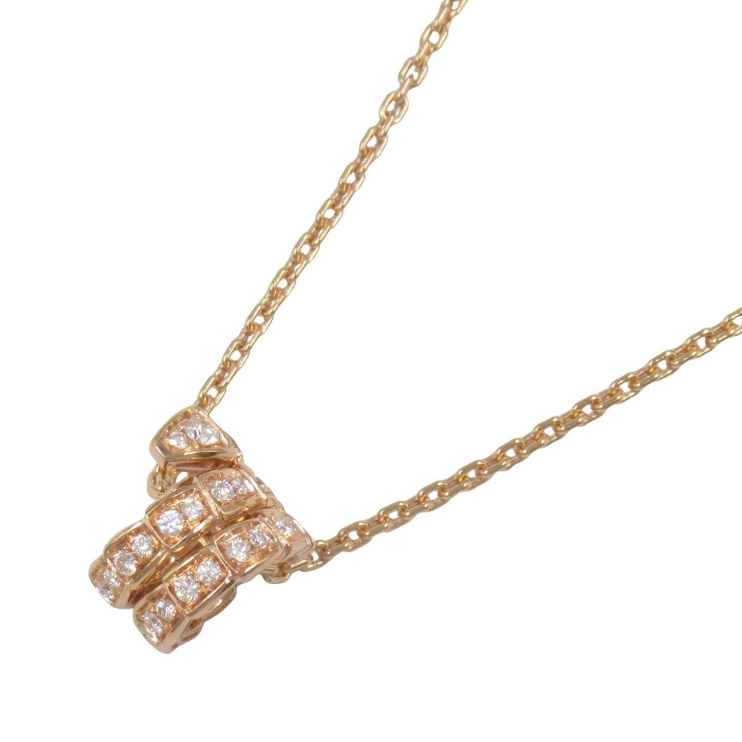 セルペンティヴァイパー フルD ネックレス ネックレス K18PG（ピンクゴールド） ダイヤモンド クリア ブルガリ アクセサリー BVLGARI