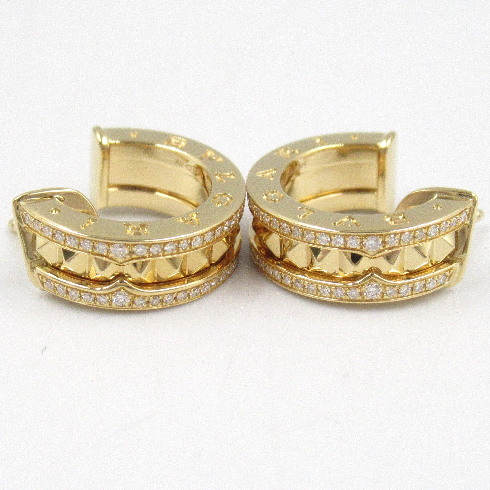 B-zero1 ビーゼロワン ピアス ダイヤ ピアス K18（イエローゴールド） ダイヤモンド クリア ブルガリ アクセサリー BVLGARI