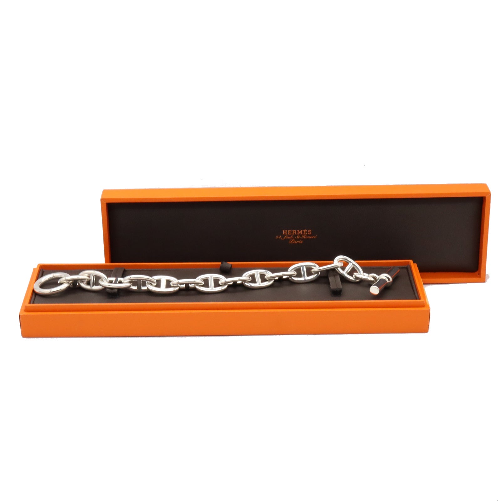 シェーヌダンクル ブレス TGM 13コマ ブレスレット シルバー925 シルバー エルメス アクセサリー HERMES